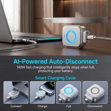 AI Smart Auto-Stop Charging Adapter – 140W USB-C Overcharge Protector