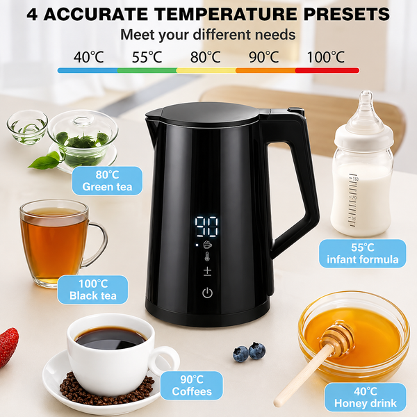 Electric temperature control kettle digital display
