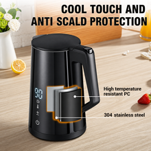 DENX kettle preset temperature options display