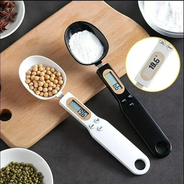 Digital spoon scale with LCD display for precise kitchen measuring